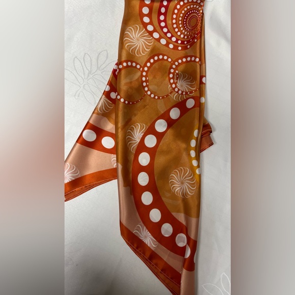 Silk square scarf, head scarf, neck scarf - Picture 5 of 7